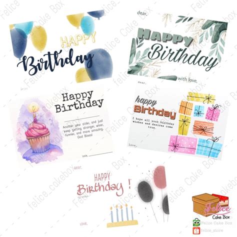 Jual Happy Birthday Card Kartu Ucapan Ulang Tahun Birthday Greeting