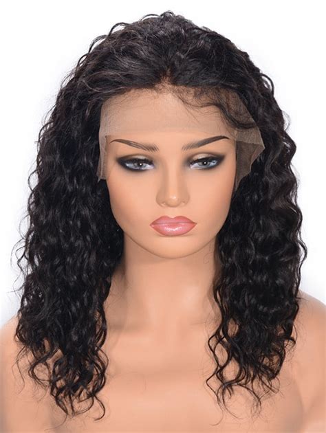 Free Part Curly Lace Front Real Human Hair Wig — Shop Yoga