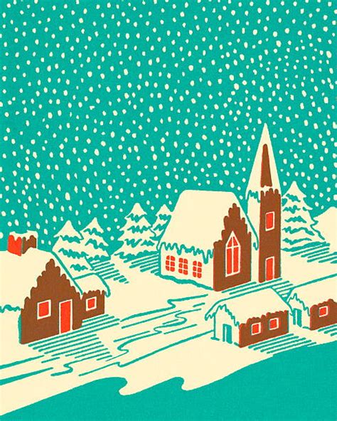 Royalty Free Winter Church Clip Art Vector Images