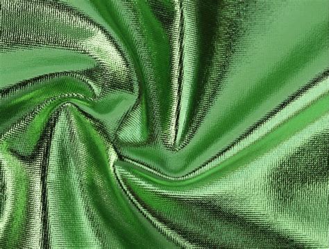 Mjtrends Metallic Foil Spandex Lime Green
