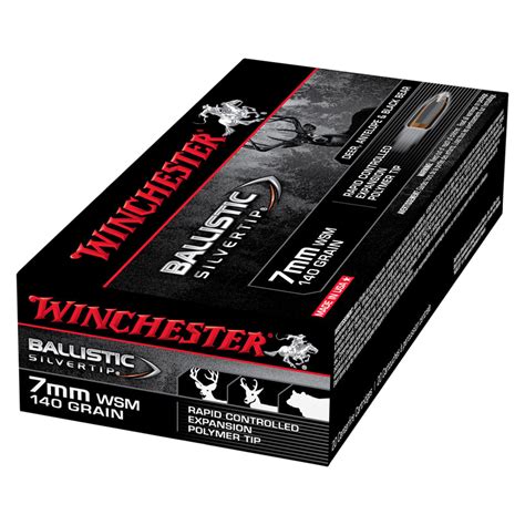 Winchester Ballistic Silvertip 7mmwsm 140gr Pt 20pk