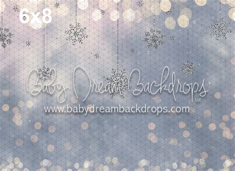 Pastel Snowflake Baby Dream Backdrops