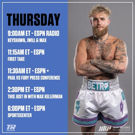 Top Rank Boxing On Twitter JakePaul TommyTNTFury Are Taking Over