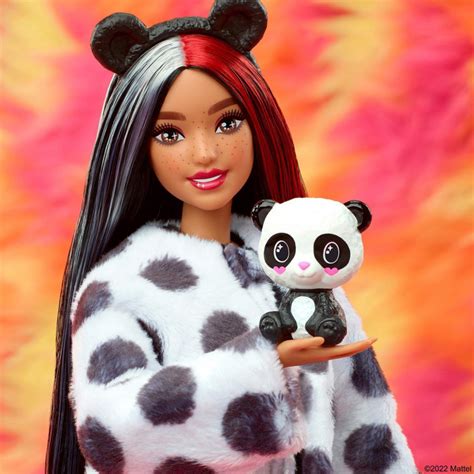 Barbie Cutie Reveal Doll With Panda Plush Costume Surprises