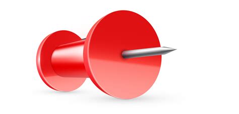 Free Glossy Red Push Pin 11421484 Png With Transparent Background