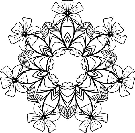 Black And White Floral Design 4 Icons Png Free Png And Icons Downloads