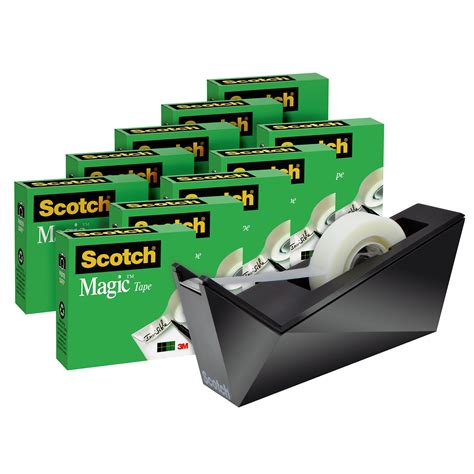 Scotch Magic Tape Refills With Bonus Dispenser Grand And Toy