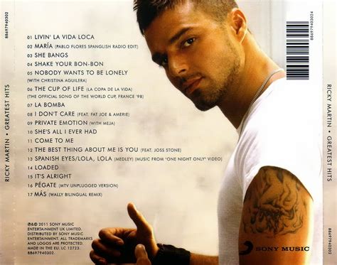 Entre Musica Ricky Martin Greatest Hits