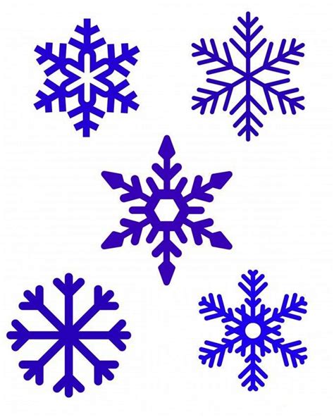 Vločky Snowflake Template Simple Snowflake Snow Flakes Diy