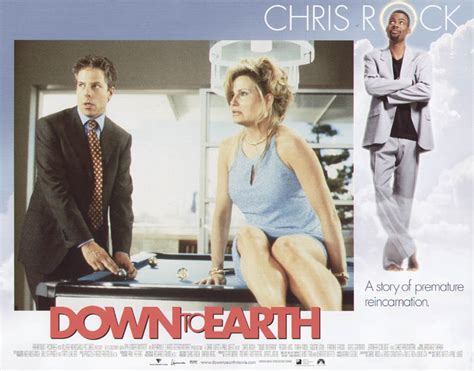 This 2001 comedy, directed by chris and paul weitz and starring chris rock (who helped to write pretty fly for a white guy: Down To Earth Movie Cast - Lobby Card Unsigned (usa) 2001 ...