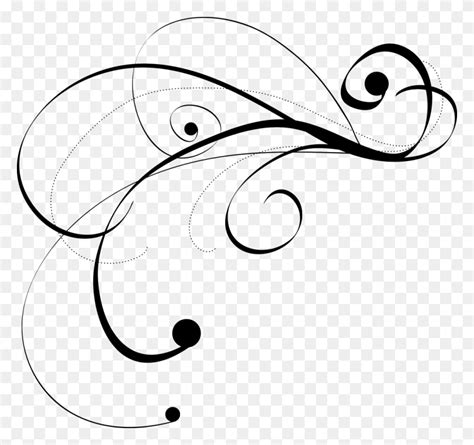 Line Drawings Clip Art Art Flourish Free Clipart Flourishes And
