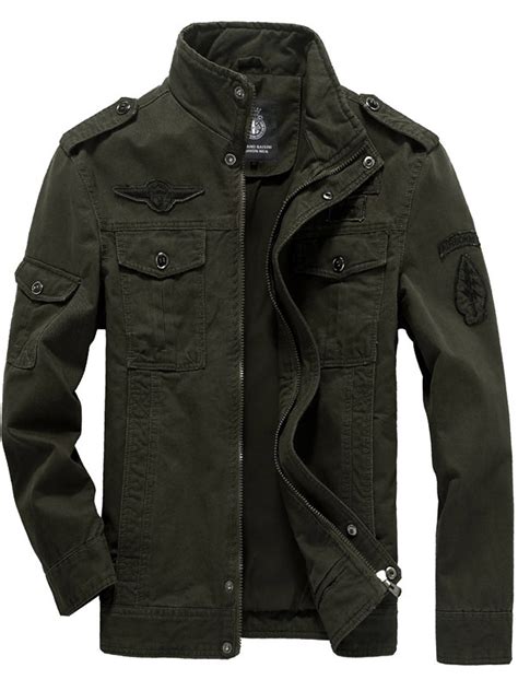 Mens Combat Field Military Army Jacket Coat Winter Casual Cargo