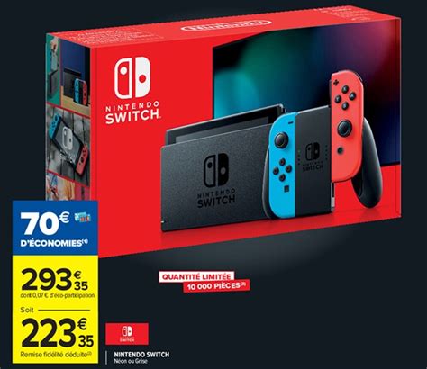 What Price Will The Nintendo Switch Be On Black Friday - Black Friday Nintendo Switch : 223,35€ via remise fidélité
