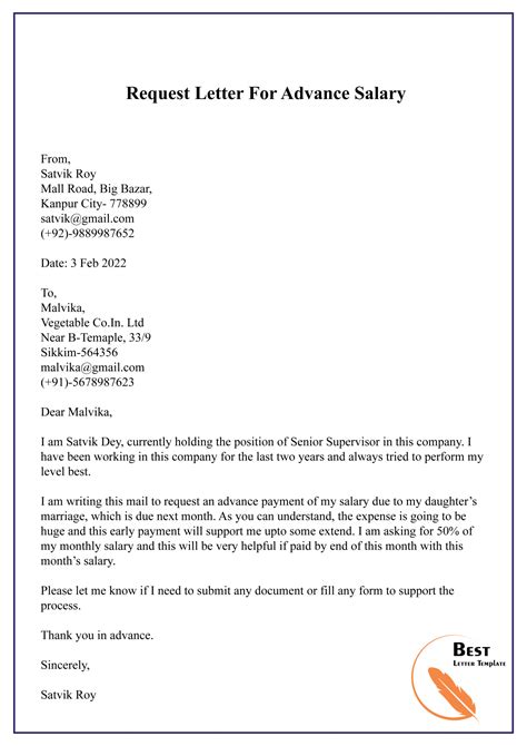 5+ Free Request Letter Template for Salary - Sample & Example