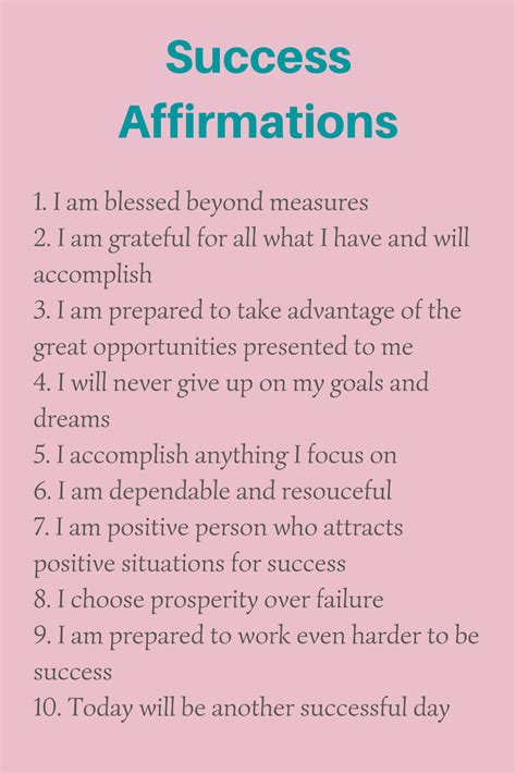 Daily Positive Thinking Affirmations For Success For You To Use In 2020