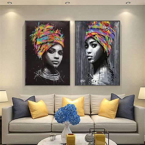 Black African Nude Woman Cuadros Hd Canvas Painting Posters And Prints