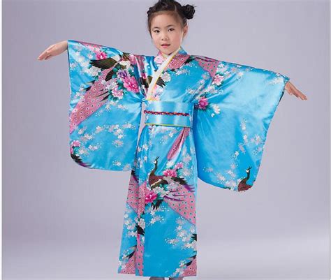 Girls Ck358 Child Asian Princess Japanese Girls Kimono Geisha Fancy