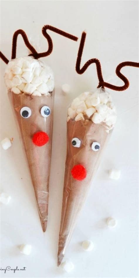 Reindeer Hot Cocoa Cones Video Video Diy Christmas Ts Cheap