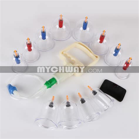12 Cups Set Vacuum Cupping Traditional Chinese Suction