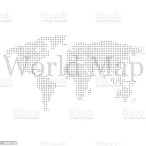 Peta Dunia Dengan Lingkaran Dan Prasasti Ilustrasi Stok Unduh Gambar