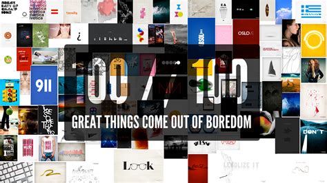 100 Ideas 100 Days Great Things Come Out Of Boredom On Behance