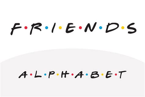 Friends Alphabet File Svg File Png Pdf Etsy Friends Font Friends