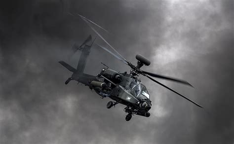 Hd Wallpaper Aircraft Boeing Apache Ah D Helicopters Military
