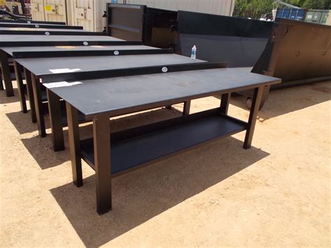 295 X 90 Heavy Duty Work Bench With Self Jm Wood Auction Company
