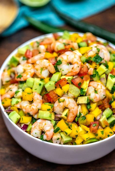 Just toss some shrimp in with lemon juice, jalapeno, onion, tomato, and cucumber and enjoy! Shrimp Lime Ceviche - Mexican Shrimp Ceviche Mealthy Com : The acid from the limes changes ...