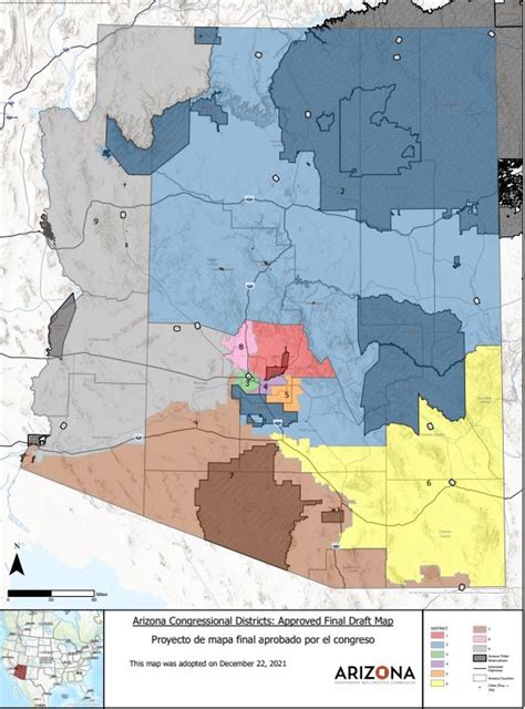 Arizonas Adopted Draft Redistricting Maps Legislative And