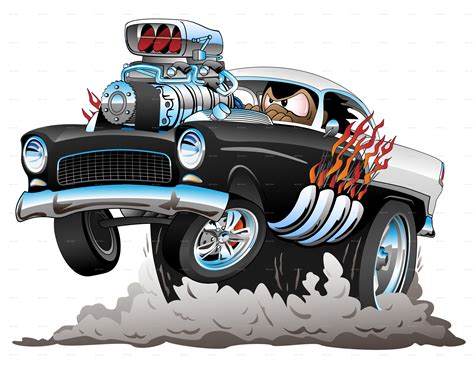 Old Car Cartoon Vector Illustration By Jeffhobrath