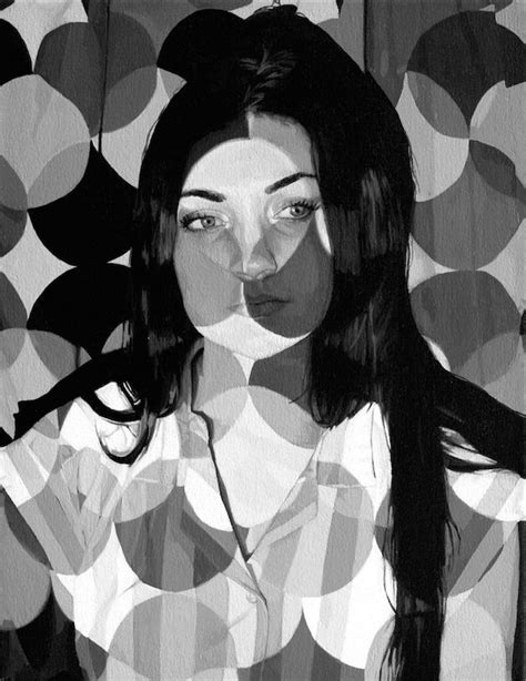 Striking Monochromatic Paintings Interplay Realism And Abstraction