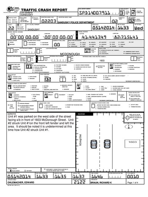 Fillable Online Ohio Traffic Accident Report Fax Email Print Pdffiller
