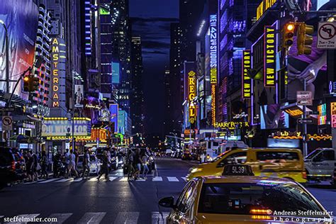 Times Square At Night Andreas Steffelmaier Photography