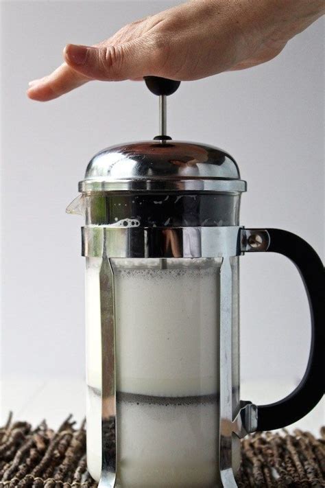Feel free to add more milk, creamer, and/or sweetener as desired. How to Make Frothy Milk Foam with a French Press (STEP-BY ...