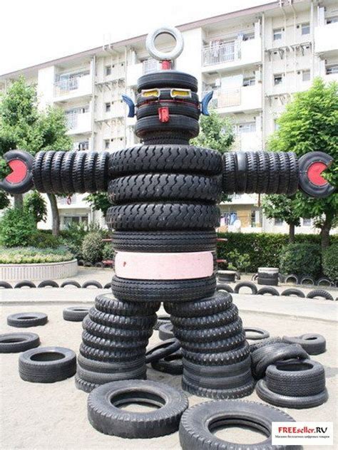 They often collect rainwater and. Decorating ideas from old car tires (34) - Uncinetto in 2020 | Tyres recycle, Tire craft, Old tires