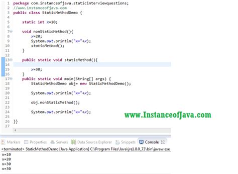Static method in java tutorial point