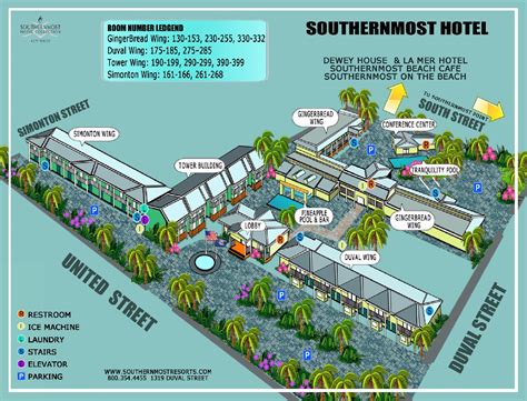 Key West Hotel Map