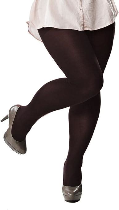 plus size 120 denier black opaque tights for curvy ladies size l xl xxl uk clothing