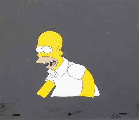 Homer Simpson Original Animation Cel From The Simpsons