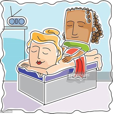 Massage Cartoon High Res Illustrations Getty Images