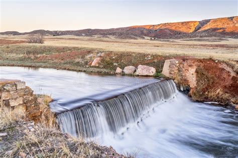 Water Cascading Over A Dam Stock Photo Image Of Colorado 89992144
