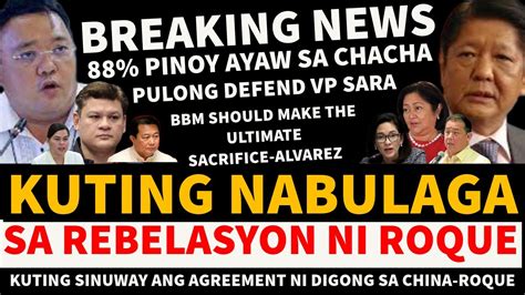 KUTING NABULAGA SA REBELASYON NI ATTY ROQUE PULONG DEFEND VP SARA AT 88 PINOY AYAW NA SA