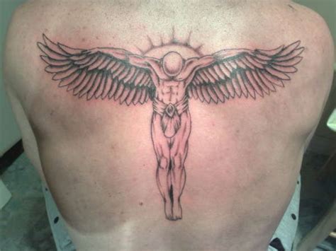 Of all of david beckham's tattoos the guardian angel located smack bang in the middle of his back is comfortably the least subtle, but its sheer boldness (and the fact that it was one of his earliest inkings) is what makes it one the finest moments in becks tat history. david beckham gardian angel tattoo