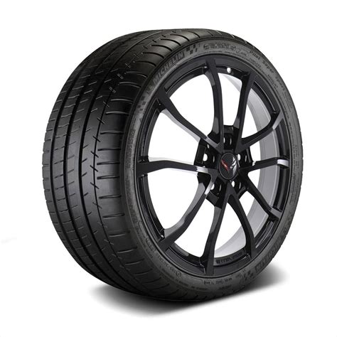 Gm C7 Grand Sport Satin Black Corvette Wheel And Michelin Tire Package