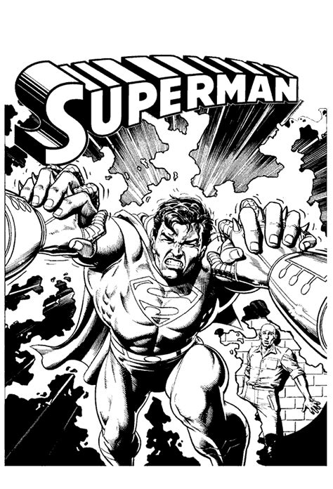 Make a comic book with our free printable comic strip template pages. Superman Coloring Pages - Coloringpages1001.com
