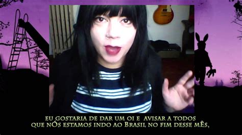 the birthday massacre vocalista envia recado exclusivo aos fãs brasileiros youtube