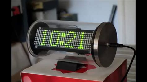 Led Matrix Clock In A Bottle With Wifi Arduino Esp8266 Youtube