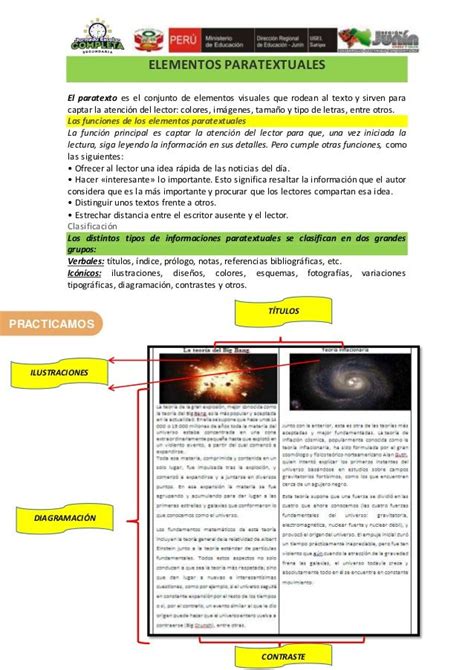 Elementos Paratextuales El Paratexto Es El Conjunto De Elementos