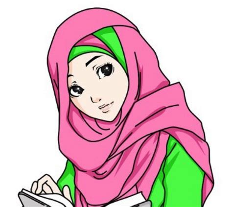 Muslimah Cantik Perempuan Gambar Kartun Comel 14 Gambar Kartun Riset